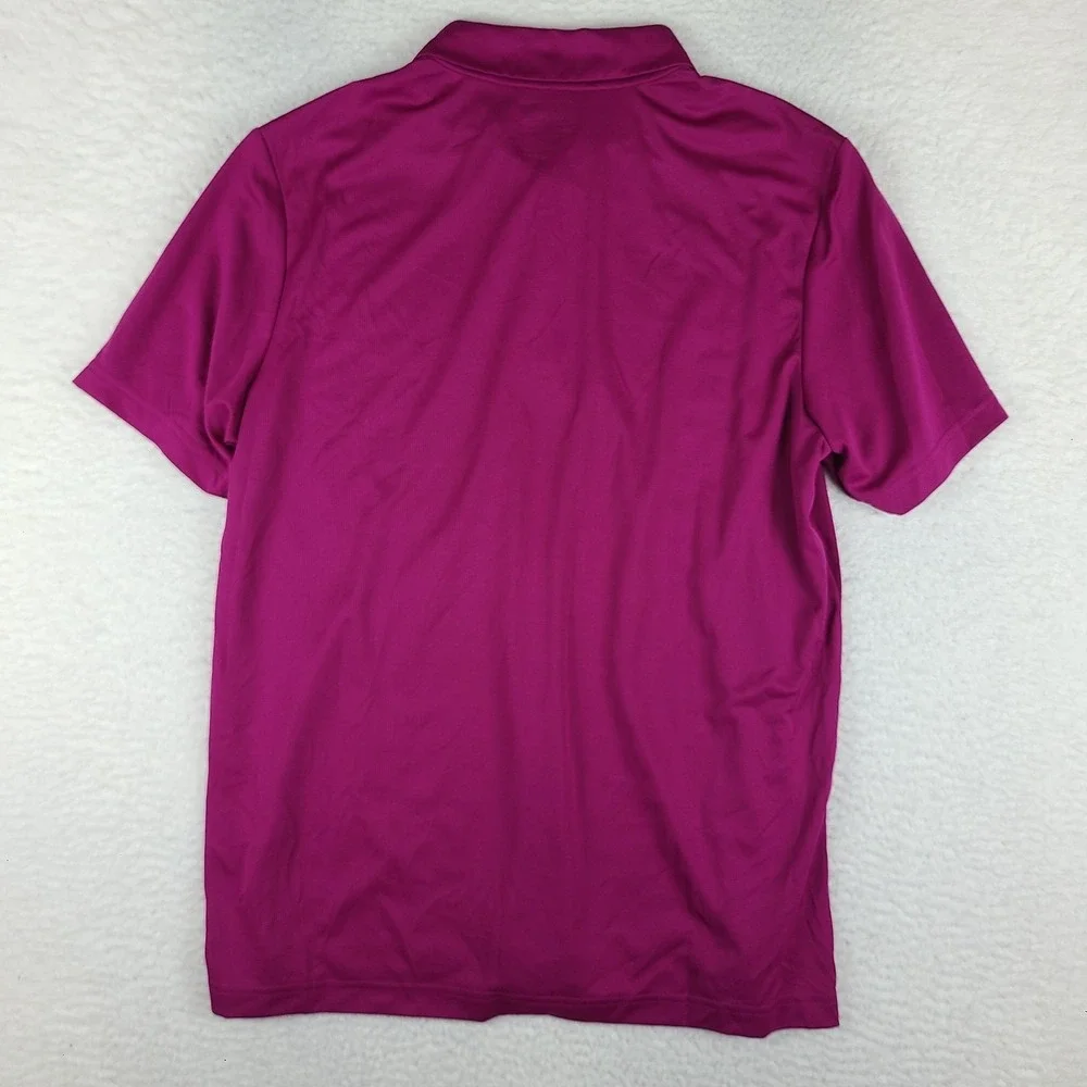 Adidas Polo Shirt‎ Mens Large Purple Magenta Climachill Performance Golf
